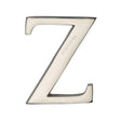 Heritage Brass Door Furniture Polished Nickel / Letters / Z Heritage Brass - Alphabet Z Pin Fix 51mm (2") Polished Nickel Finish