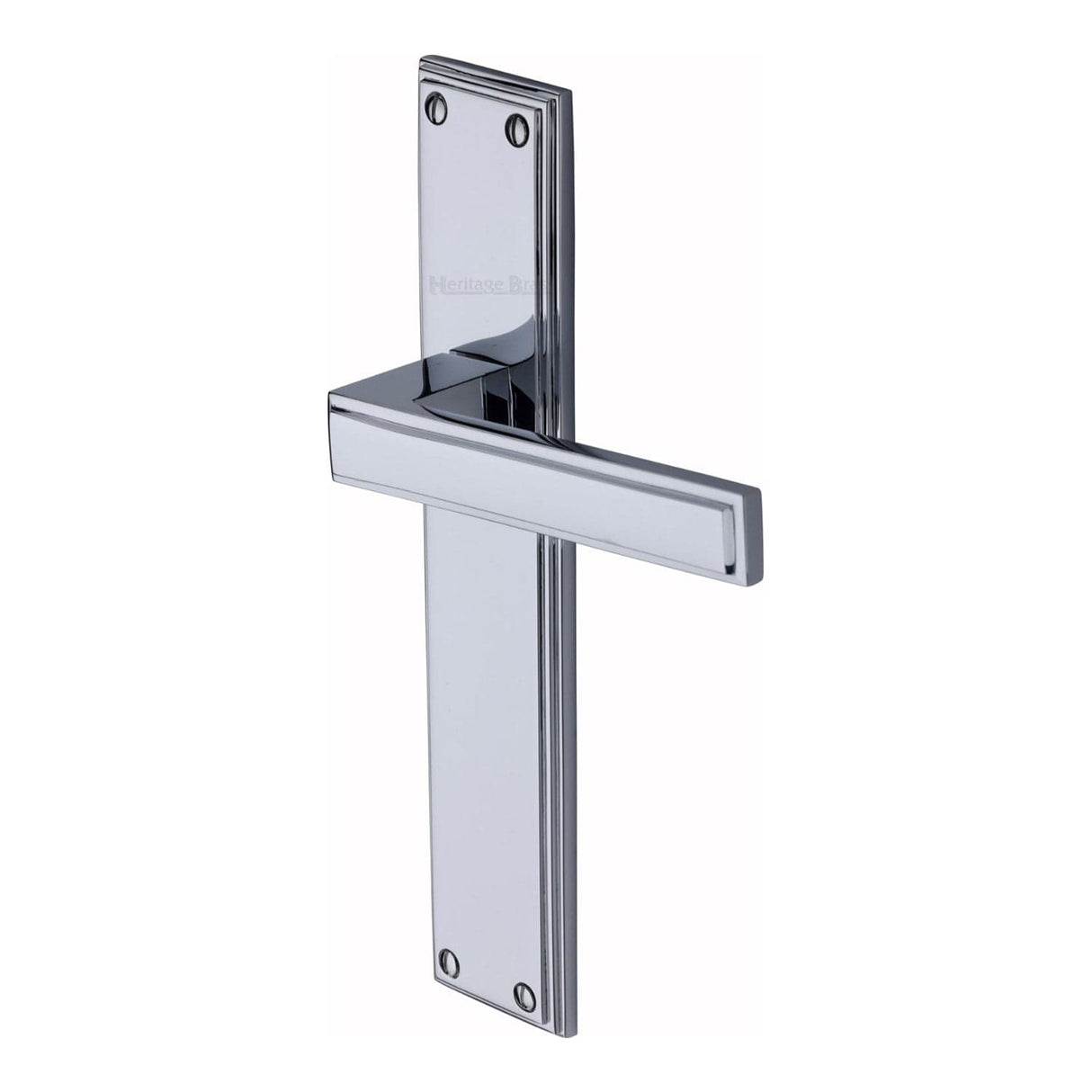 Heritage Brass Door Furniture Polished Chrome / Latch Handles Heritage Brass - Atlantis Long Lever Latch Polished Chrome finish