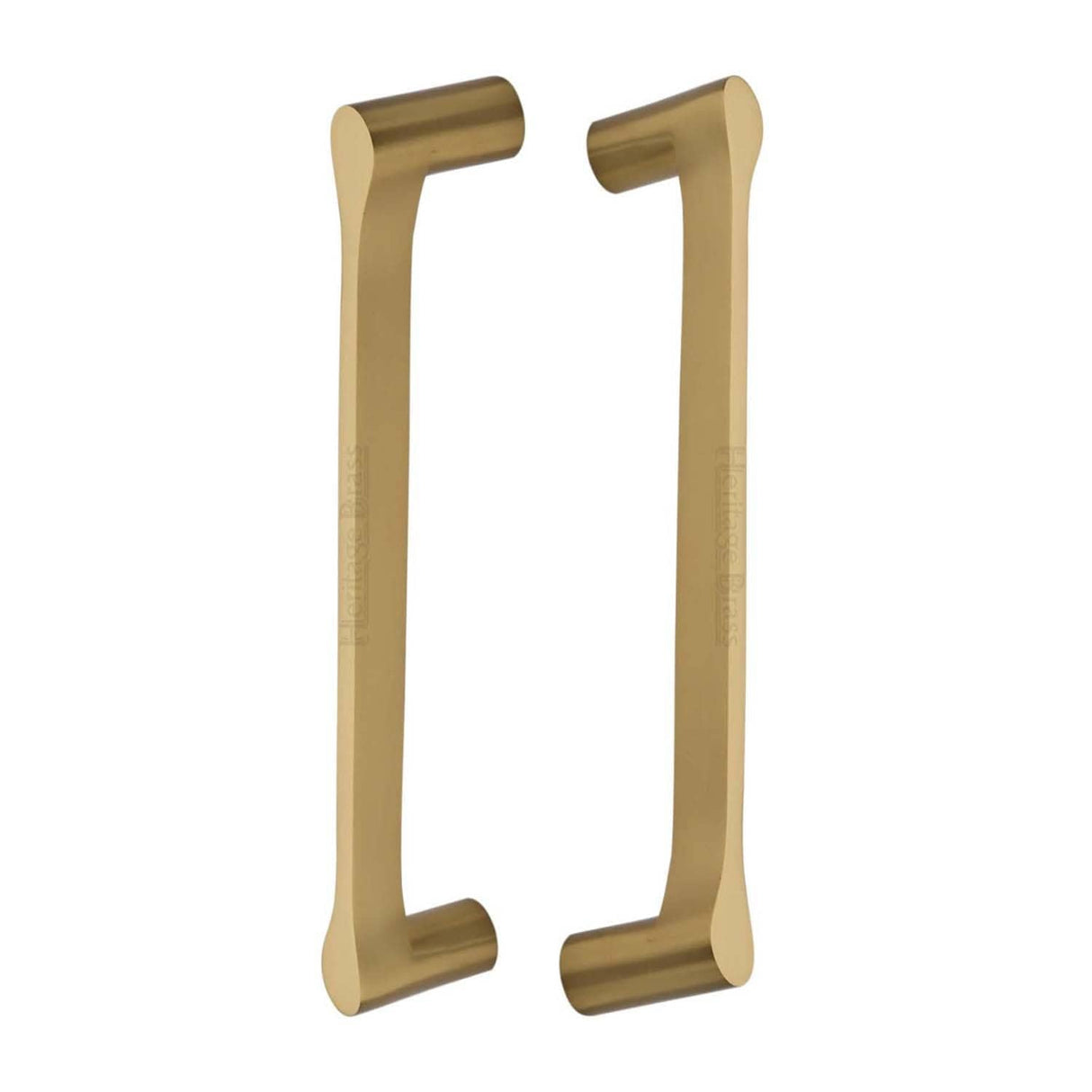Heritage Brass Door Furniture Satin Brass / Back to Back Fixing Pack Heritage Brass - Back to Back Door Pull Handle Gio Design 332mm Satin Brass Finish