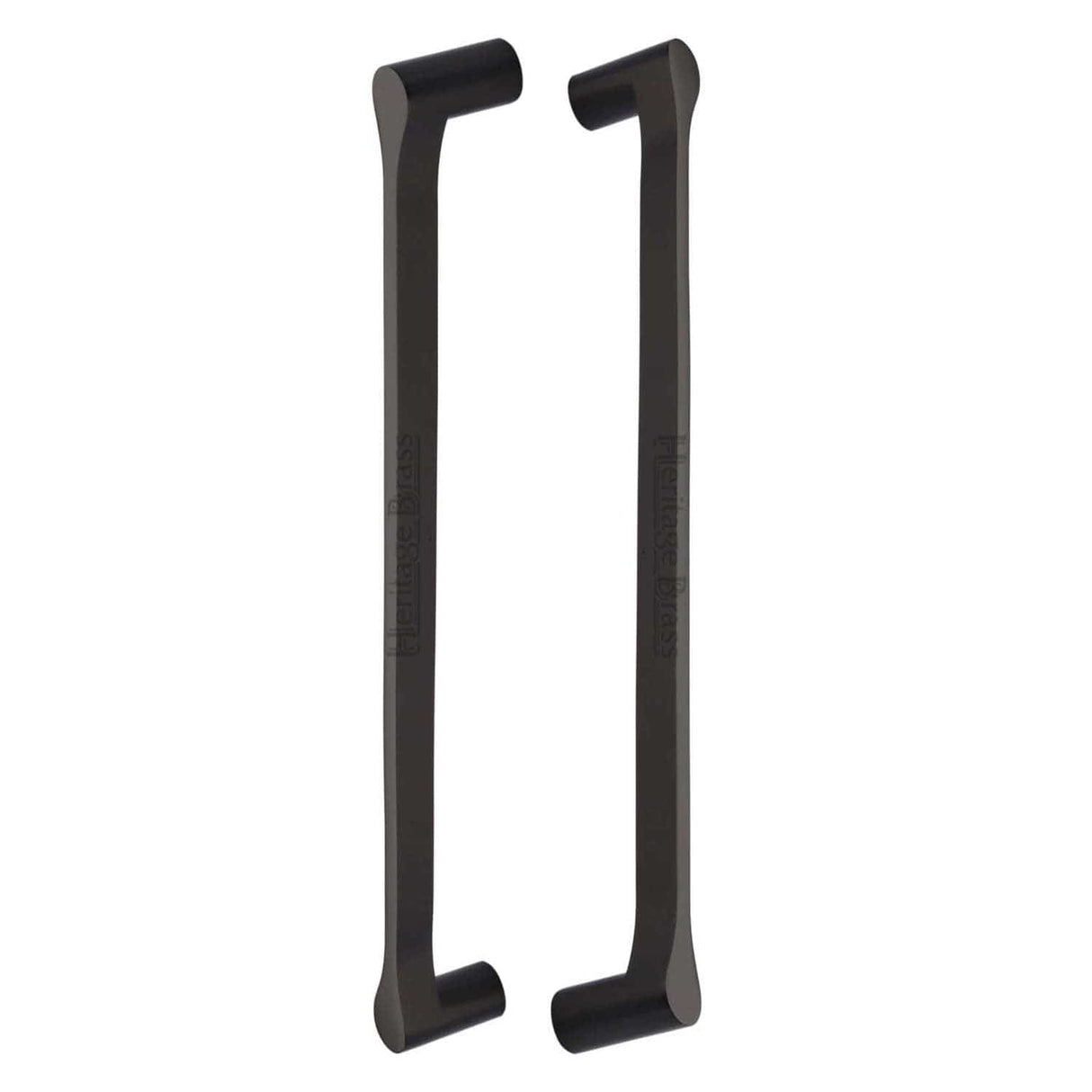 Heritage Brass Door Furniture Matt Bronze / Back to Back Fixing Pack Heritage Brass - Back to Back Door Pull Handle Gio Design 484mm Matt Bronze Finish