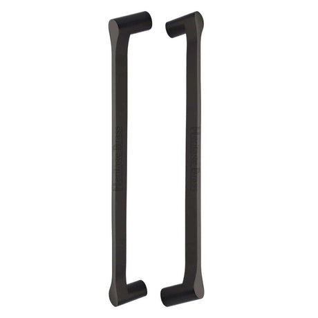 Heritage Brass Door Furniture Matt Bronze / Back to Back Fixing Pack Heritage Brass - Back to Back Door Pull Handle Gio Design 484mm Matt Bronze Finish