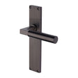 Heritage Brass Door Furniture Matt Bronze / Latch Handles Heritage Brass - Bauhaus Reeded Lever Latch Matt Bronze finish