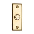 Heritage Brass Door Furniture Polished Brass / Rectangular Bell Push Heritage Brass - Bell Push 3" x 1" Polished Brass Finish