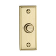 Heritage Brass Door Furniture Satin Brass / Rectangular Bell Push Heritage Brass - Bell Push 3" x 1" Satin Brass Finish