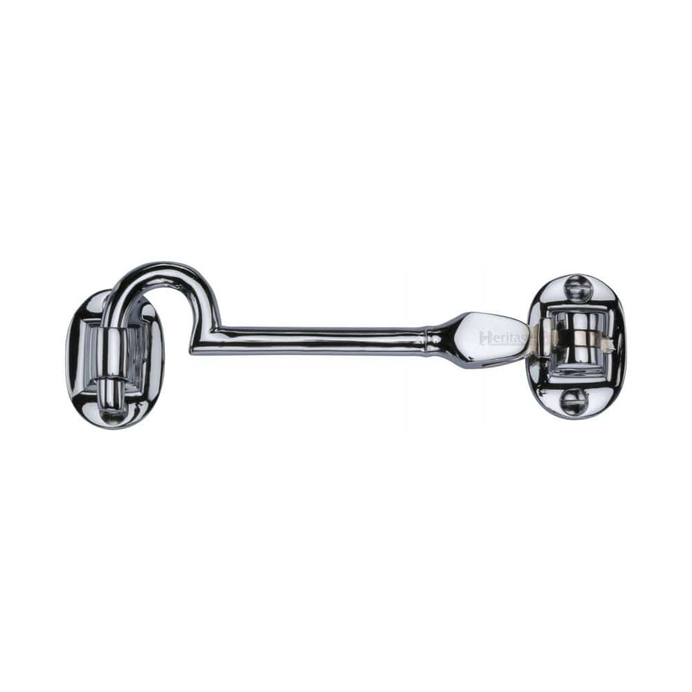 Heritage Brass Accessories Polished Chrome / Cabin Hooks / 4" x (102mm) Heritage Brass - Cabin Hook 4" Polished Chrome Finish
