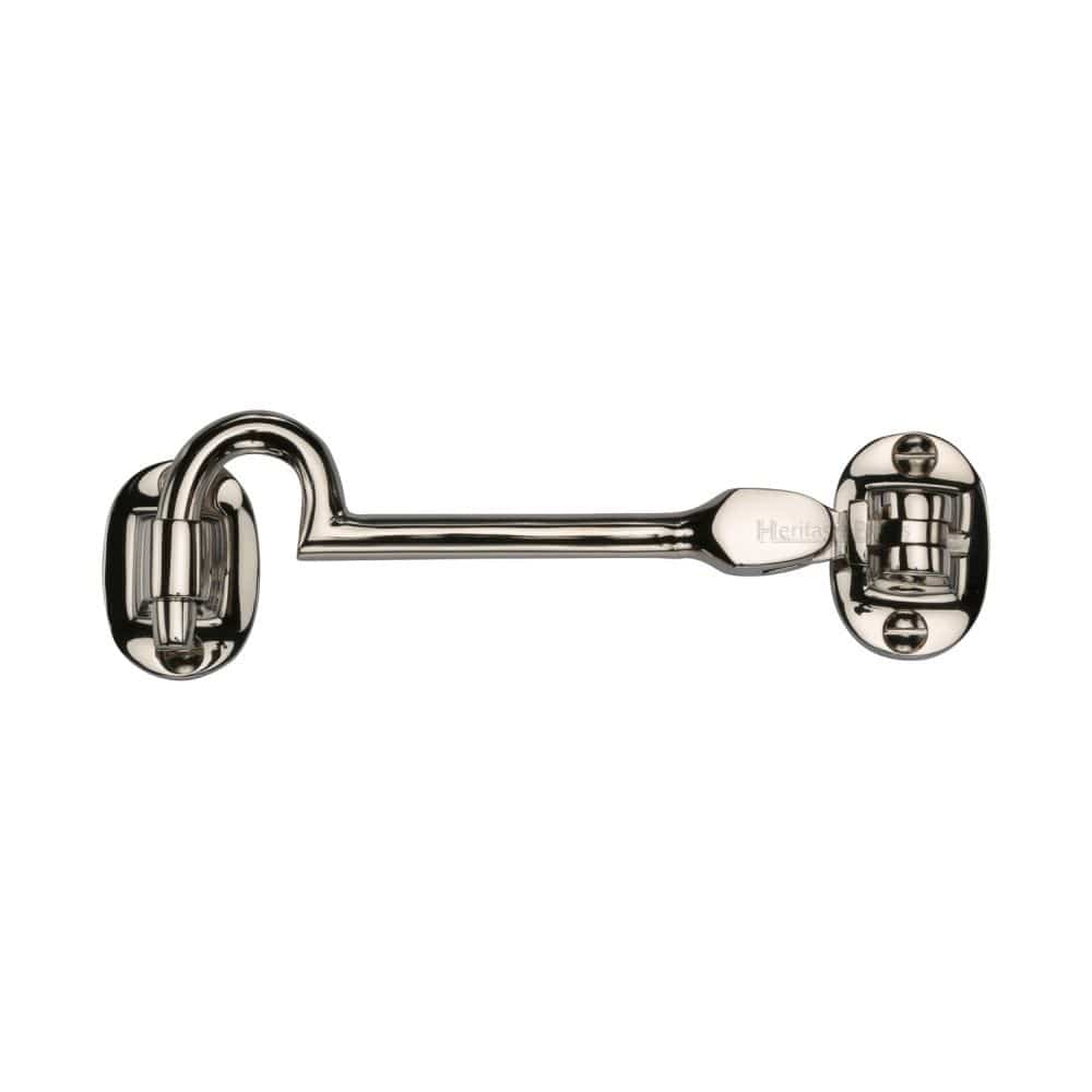 Heritage Brass Accessories Polished Nickel / Cabin Hooks / 4" x (102mm) Heritage Brass - Cabin Hook 4" Polished Nickel Finish