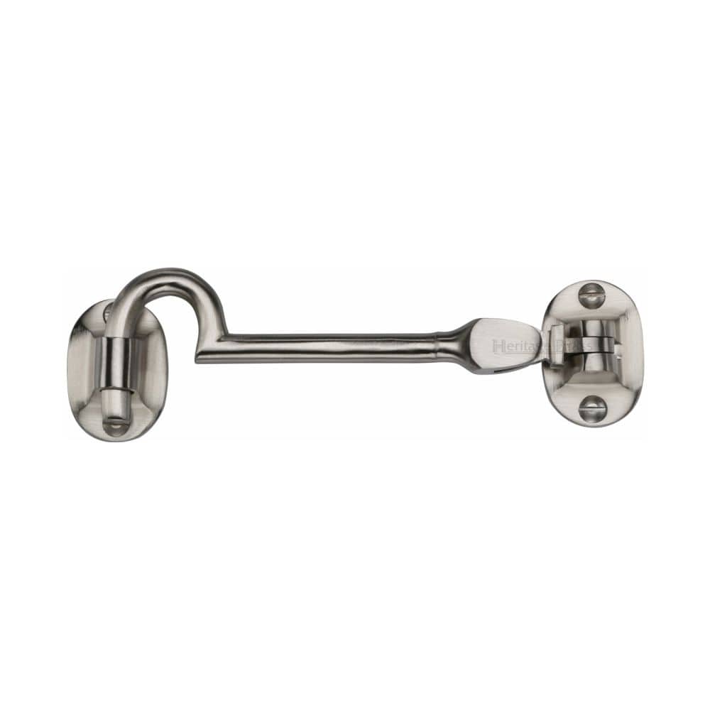 Heritage Brass Accessories Satin Nickel / Cabin Hooks / 4" x (102mm) Heritage Brass - Cabin Hook 4" Satin Nickel Finish