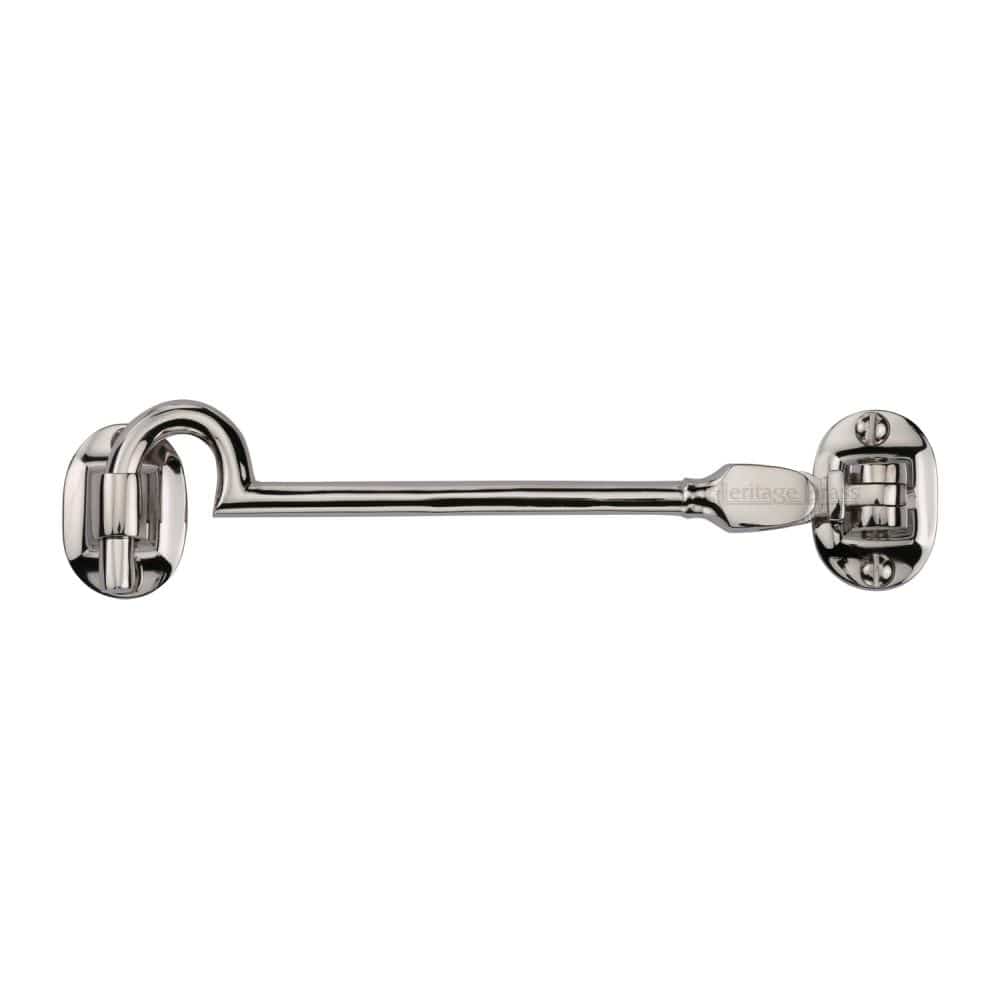 Heritage Brass Accessories Polished Nickel / Cabin Hooks / 6" / 150mm Heritage Brass - Cabin Hook 6" Polished Nickel Finish