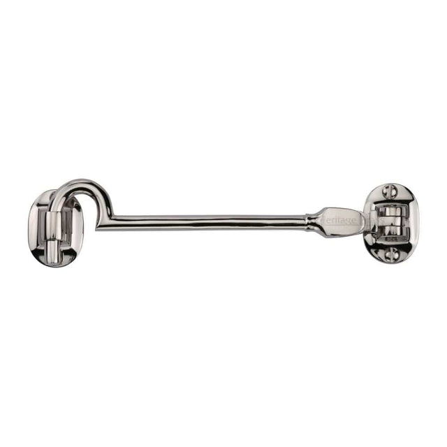 Heritage Brass Accessories Polished Nickel / Cabin Hooks / 6" / 150mm Heritage Brass - Cabin Hook 6" Polished Nickel Finish
