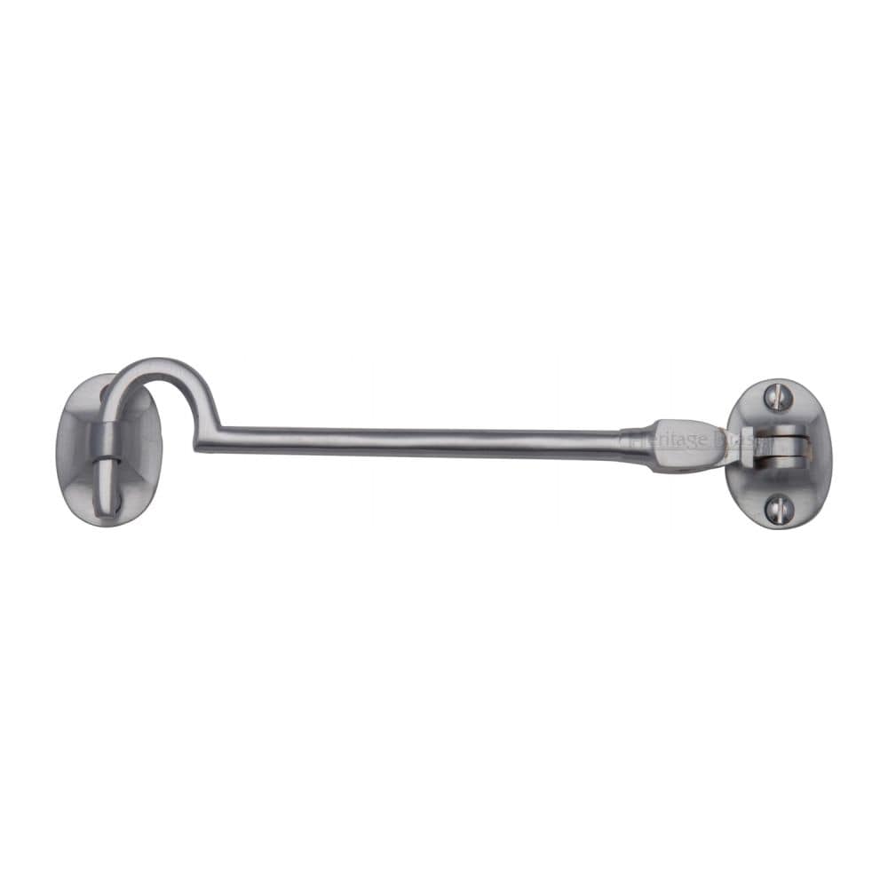 Heritage Brass Accessories Satin Chrome / Cabin Hooks / 6" / 150mm Heritage Brass - Cabin Hook 6" Satin Chrome Finish