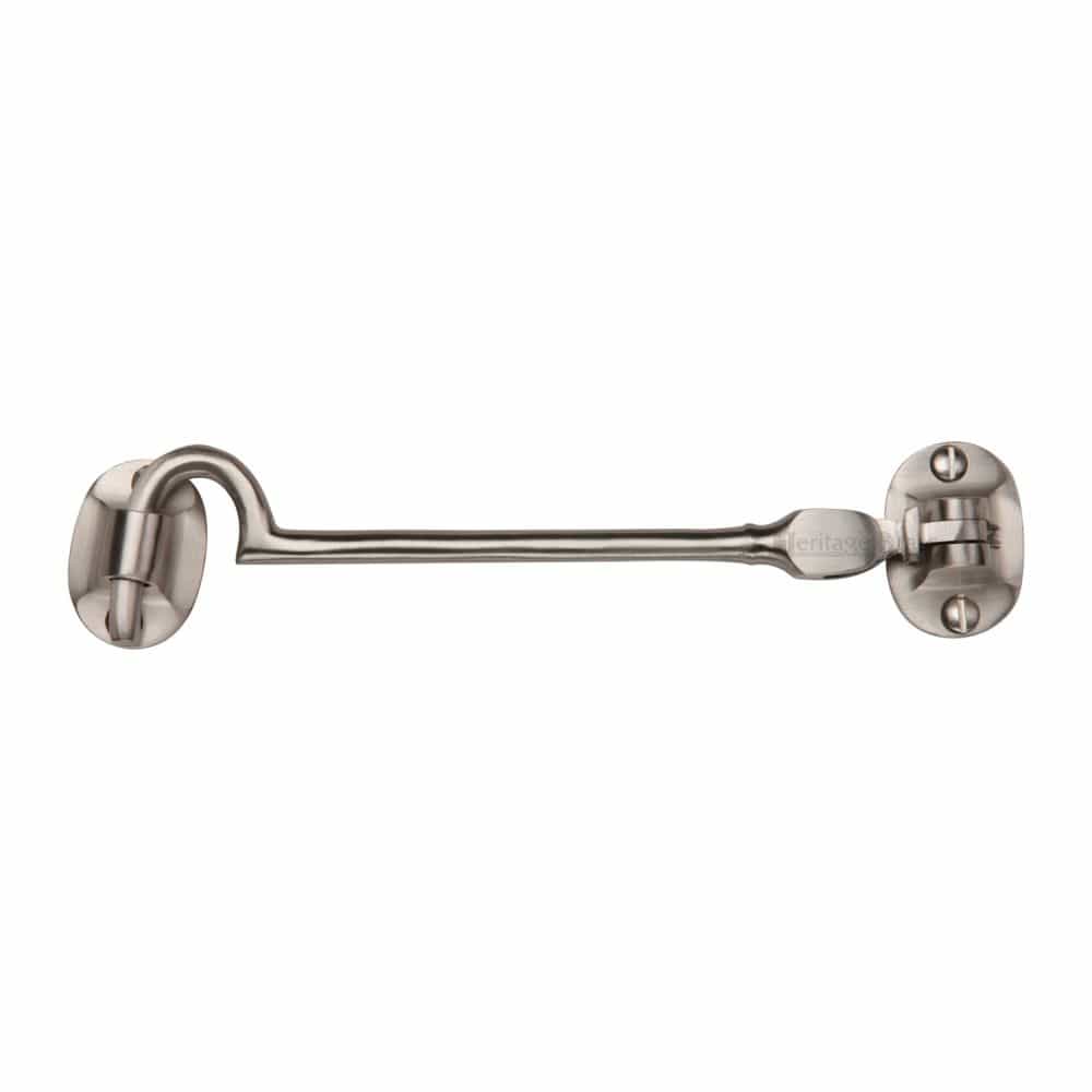 Heritage Brass Accessories Satin Nickel / Cabin Hooks / 6" / 150mm Heritage Brass - Cabin Hook 6" Satin Nickel Finish