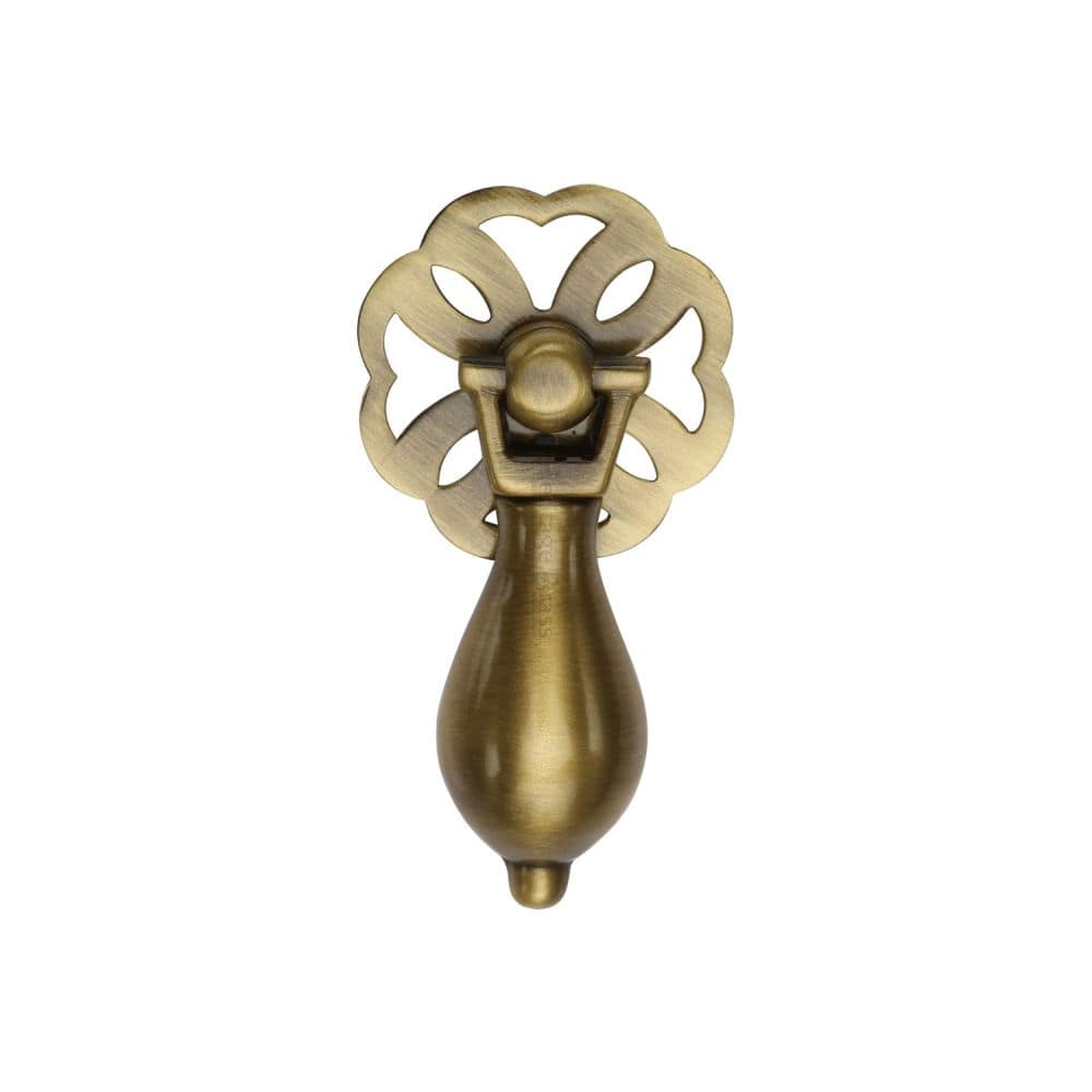 Heritage Brass Cabinet Hardware Antique Brass / Cabinet Drop Pulls Heritage Brass - Cabinet Drop Pull Antique Brass Finish