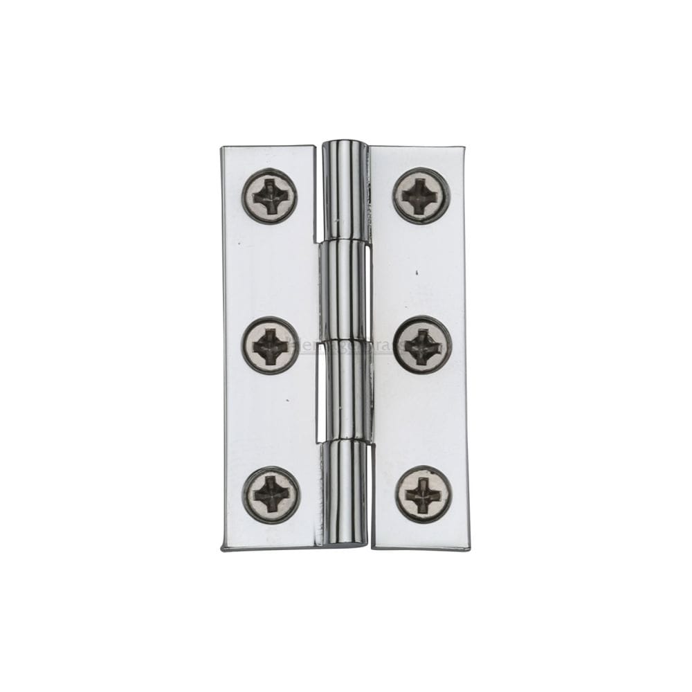Heritage Brass Hinges Polished Chrome / 1.5" (38mm) Heritage Brass - Cabinet Hinge Brass 1 1/2" Polished Chrome Finish