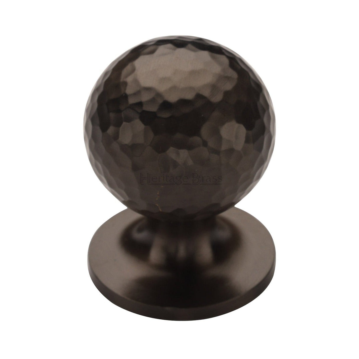 Heritage Brass Cabinet Hardware Matt Bronze / Cabinet Knobs / 32mm Dia. Heritage Brass - Cabinet Knob Ball Hammered Design 32mm Matt Bronze finish