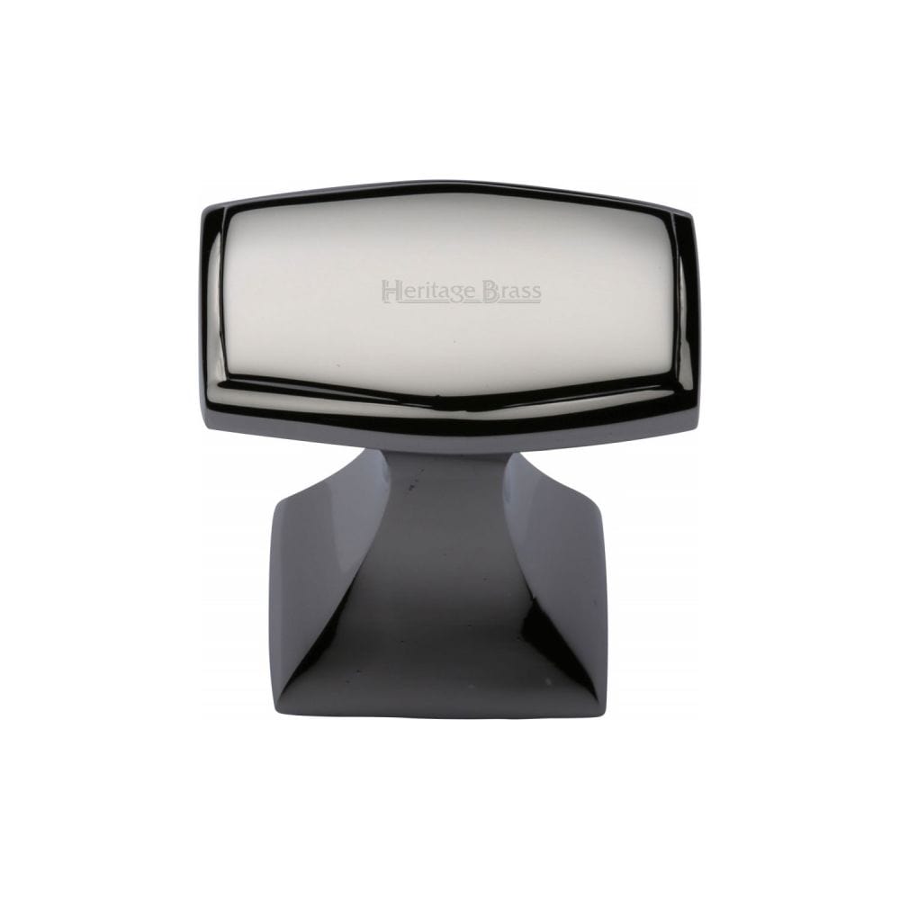 Heritage Brass Cabinet Hardware Polished Nickel / Cabinet Knobs / 32mm Dia. Heritage Brass - Cabinet Knob Deco Design 32mm Polished Nickel Finish