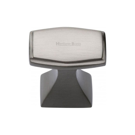 Heritage Brass Cabinet Hardware Satin Nickel / Cabinet Knobs / 32mm Dia. Heritage Brass - Cabinet Knob Deco Design 32mm Satin Nickel Finish