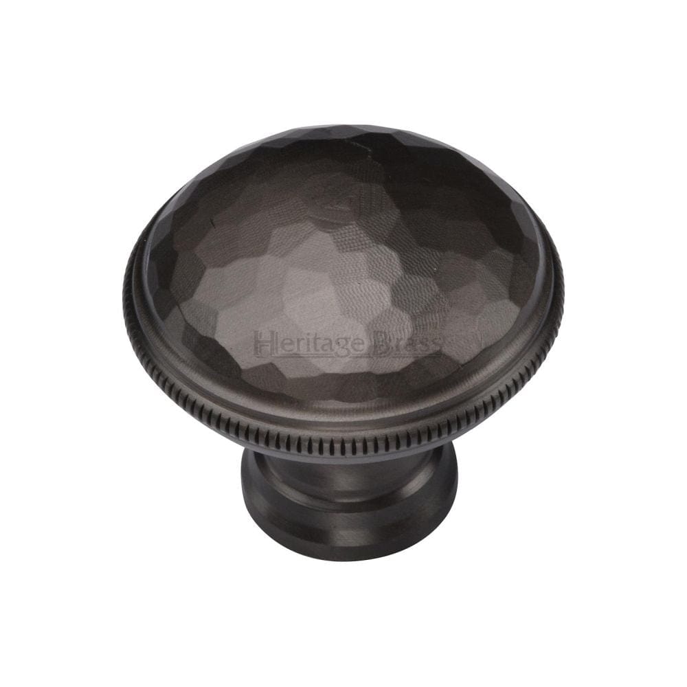 Heritage Brass Cabinet Hardware Matt Bronze / Cabinet Knobs / 32mm Dia. Heritage Brass - Cabinet Knob Diamond Cut Design 32mm Matt Bronze Finish