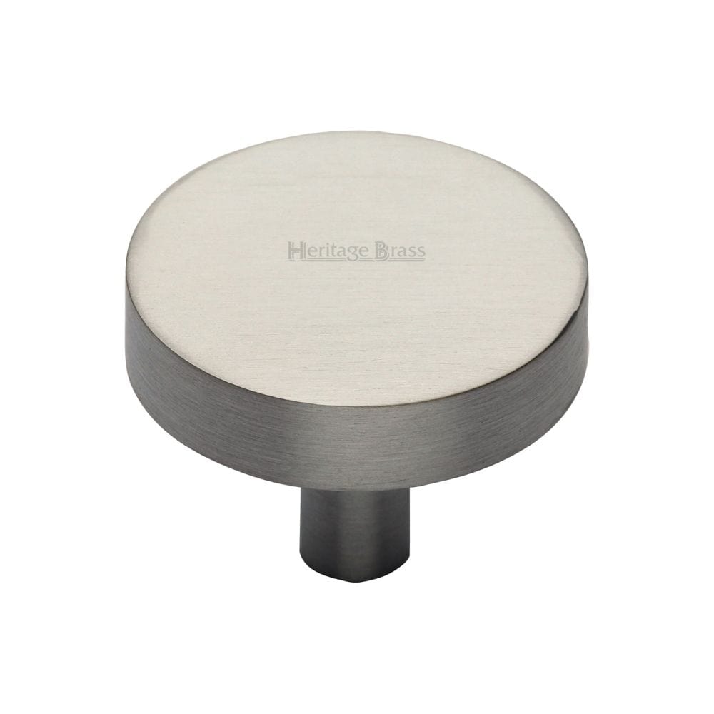 Heritage Brass Cabinet Hardware Satin Nickel / Cabinet Knobs / 32mm Dia. Heritage Brass - Cabinet Knob Disc Design 32mm Satin Nickel Finish