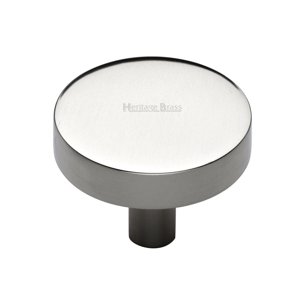 Heritage Brass Cabinet Hardware Polished Nickel / Cabinet Knobs / 38mm Dia. Heritage Brass - Cabinet Knob Disc Design 38mm Polished Nickel Finish