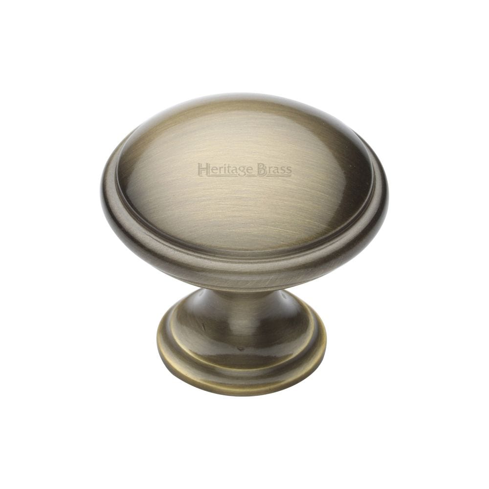 Heritage Brass Cabinet Hardware Antique Brass / Cabinet Knobs / 32mm Dia. Heritage Brass - Cabinet Knob Domed Design 32mm Antique Brass Finish