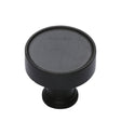 Heritage Brass Cabinet Hardware Matt Black / Cabinet Knobs / 32mm Dia. Heritage Brass - Cabinet Knob Florence Design 32mm Matt Black Finish