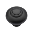 Heritage Brass Cabinet Hardware Matt Black / Cabinet Knobs / 38mm Dia. Heritage Brass - Cabinet Knob Round Bead Design 38mm Matt Black Finish