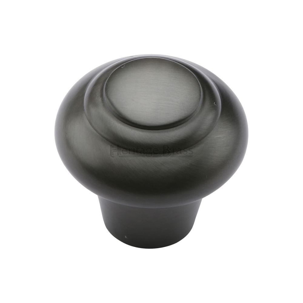 Heritage Brass Cabinet Hardware Matt Bronze / Cabinet Knobs / 38mm Dia. Heritage Brass - Cabinet Knob Round Bead Design 38mm Matt Bronze Finish