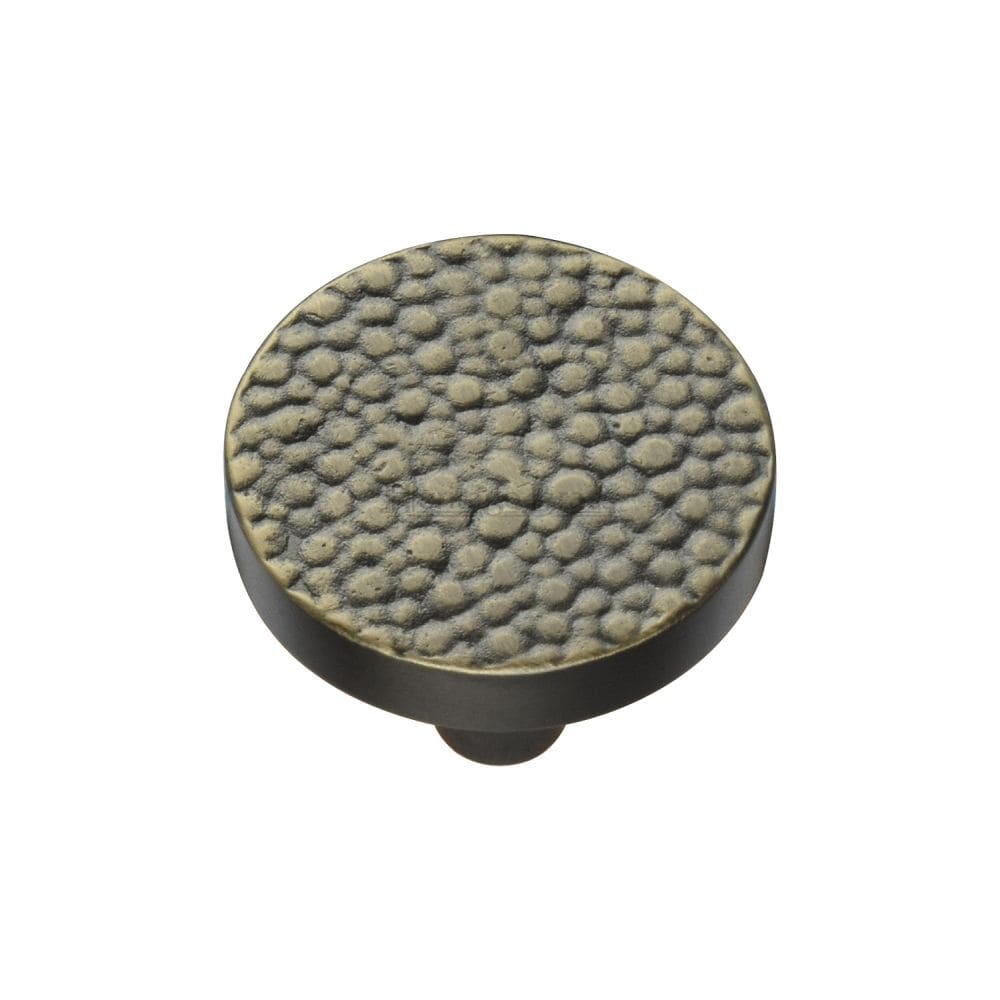 Heritage Brass Cabinet Hardware Aged Brass / Cabinet Knobs / 32mm Dia. Heritage Brass - Cabinet Knob Round Stingray Design 32mm Aged Brass Finish