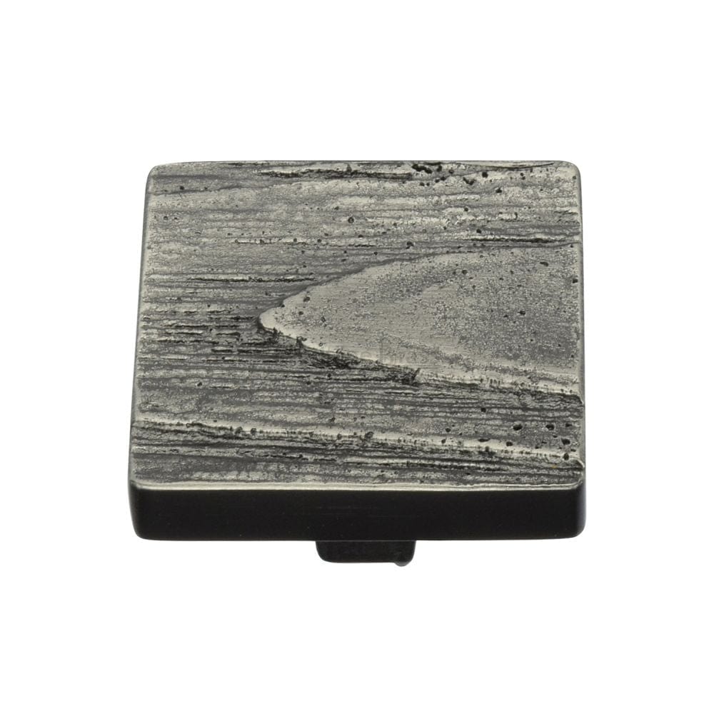 Heritage Brass Cabinet Hardware Aged Nickel / Cabinet Knobs / 38mm Dia. Heritage Brass - Cabinet Knob Square Pine Design 38mm Aged Nickel Finish