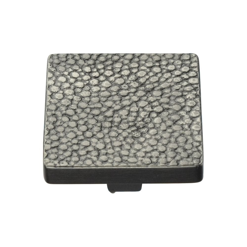 Heritage Brass Cabinet Hardware Aged Nickel / Cabinet Knobs / 38mm Dia. Heritage Brass - Cabinet Knob Square Stingray Design 38mm Aged Nickel Finish