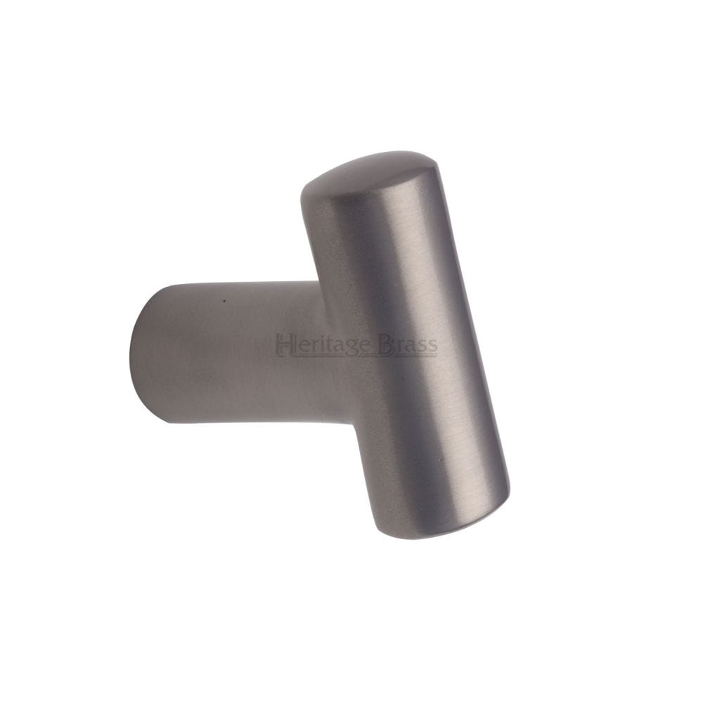 Heritage Brass Cabinet Hardware Satin Nickel / Cabinet Knobs / 35mm Dia. Heritage Brass - Cabinet Knob T Shaped 35mm Satin Nickel Finish