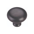 Heritage Brass Cabinet Hardware Matt Black / Cabinet Knobs / 32mm Dia. Heritage Brass - Cabinet Knob Victorian Round Design 32mm Matt Black Finish