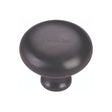 Heritage Brass Cabinet Hardware Matt Black / Cabinet Knobs / 38mm Dia. Heritage Brass - Cabinet Knob Victorian Round Design 38mm Matt Black Finish