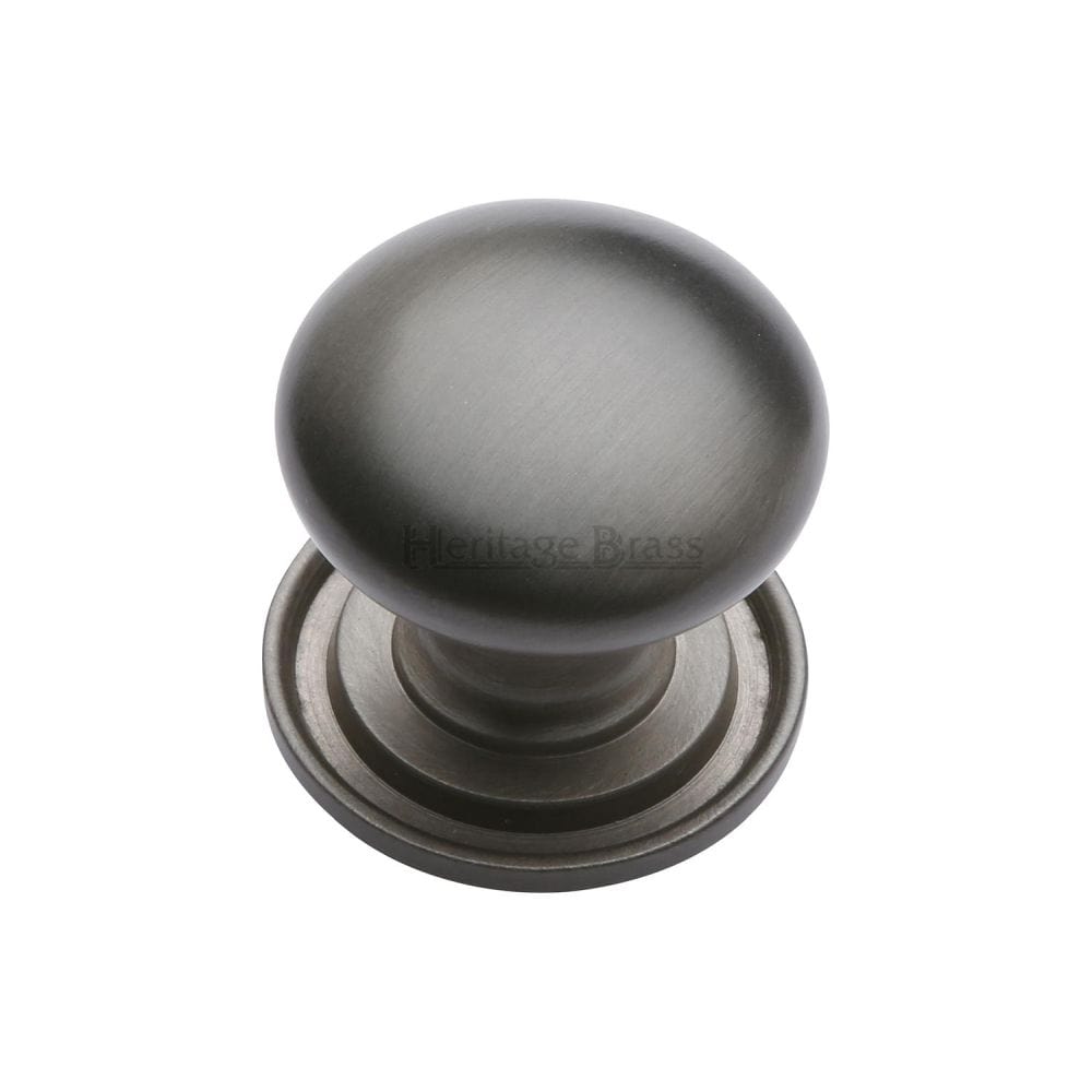 Heritage Brass Cabinet Hardware Matt Bronze / Cabinet Knobs / 32mm Dia. Heritage Brass - Cabinet Knob Victorian Round Design with base 32mm Matt Bronze