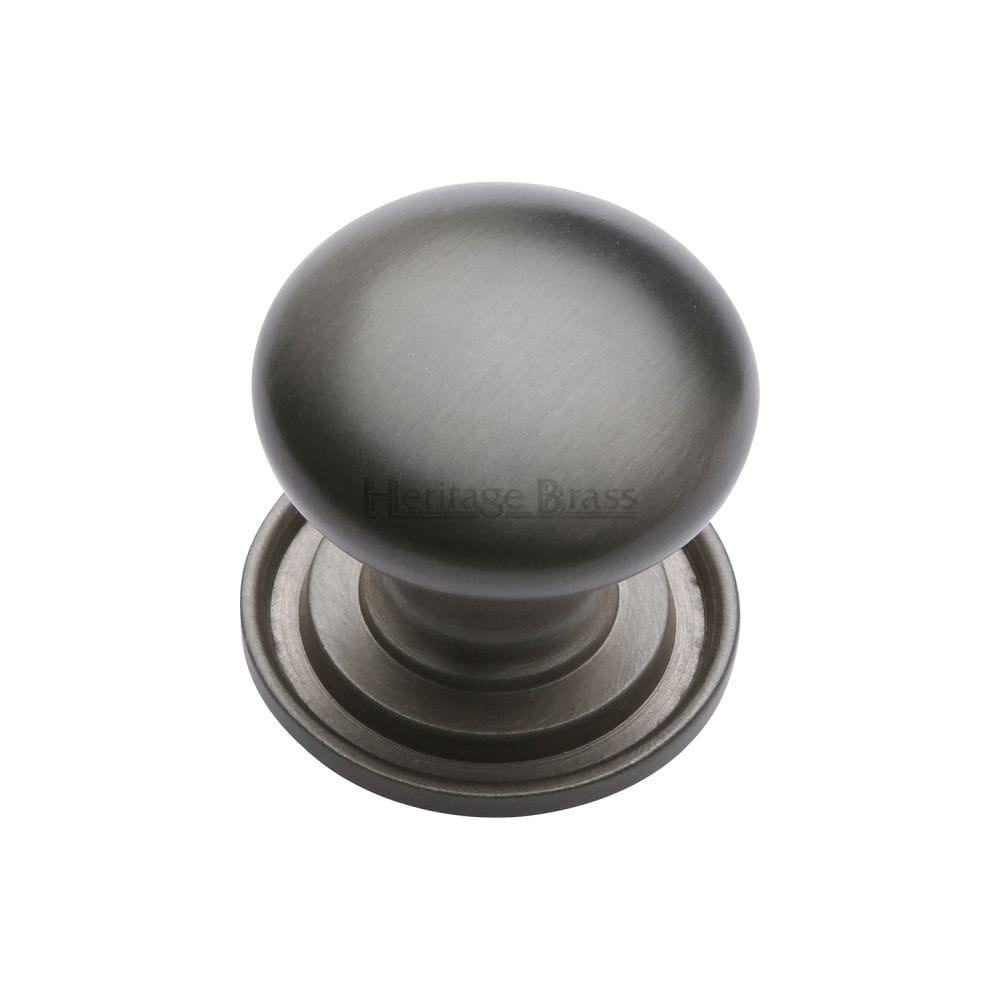 Heritage Brass Cabinet Hardware Matt Bronze / Cabinet Knobs / 48mm Dia. Heritage Brass - Cabinet Knob Victorian Round Design with base 48mm Matt Bronze