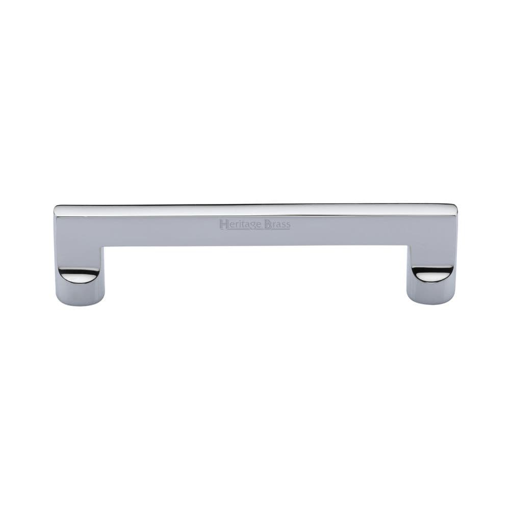 Heritage Brass Cabinet Hardware Polished Chrome / Cabinet Pull Handles / 128mm c/c Heritage Brass - Cabinet Pull Apollo Design 128mm CTC Polished Chrome Finish