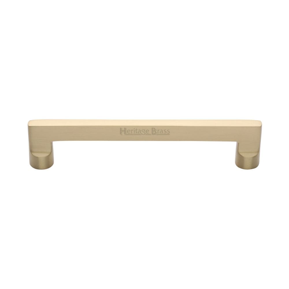 Heritage Brass Cabinet Hardware Satin Brass / Cabinet Pull Handles / 160mm c/c Heritage Brass - Cabinet Pull Apollo Design 160mm CTC Satin Brass Finish