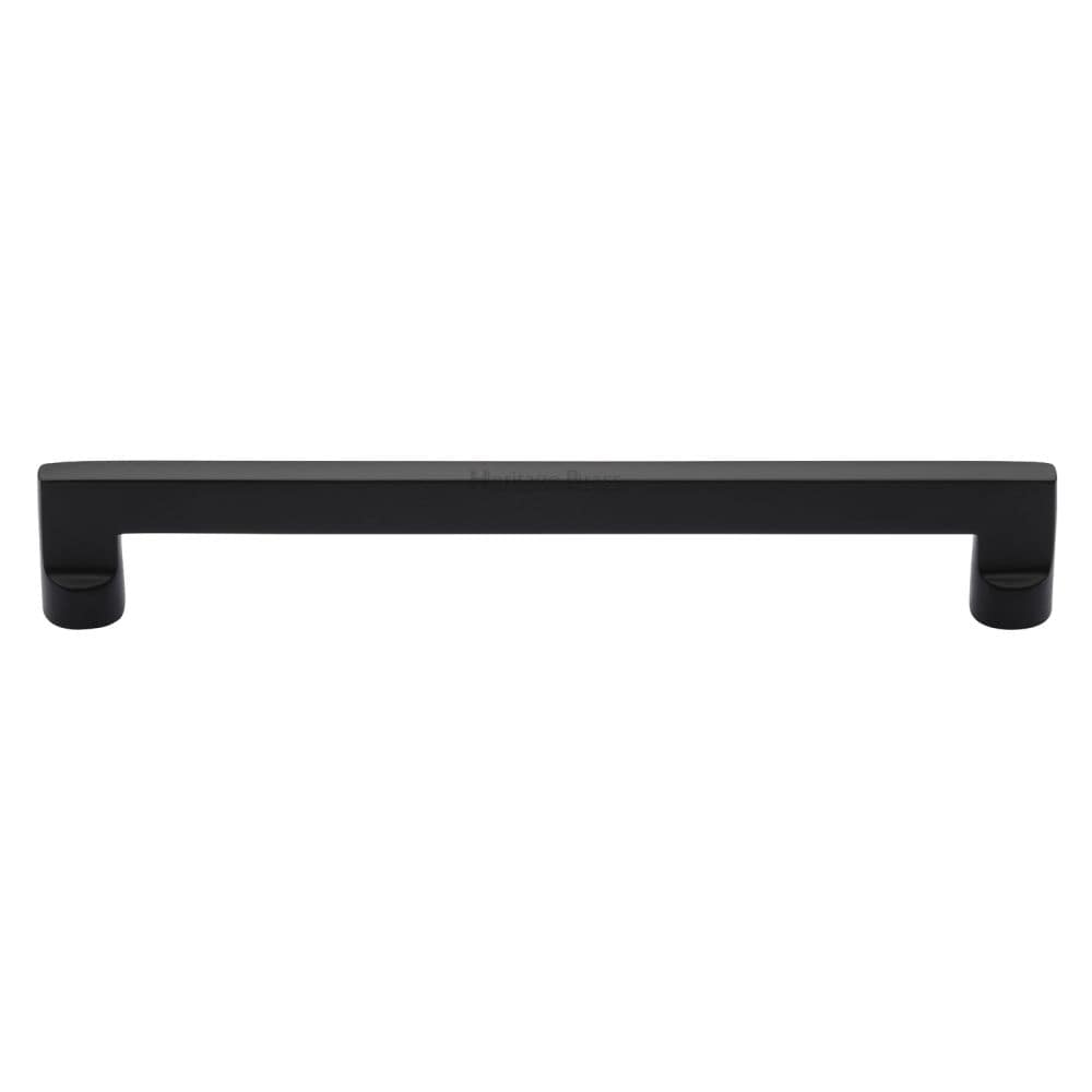 Heritage Brass Cabinet Hardware Matt Black / Cabinet Pull Handles / 203mm c/c Heritage Brass - Cabinet Pull Apollo Design 203mm CTC Matt Black Finish