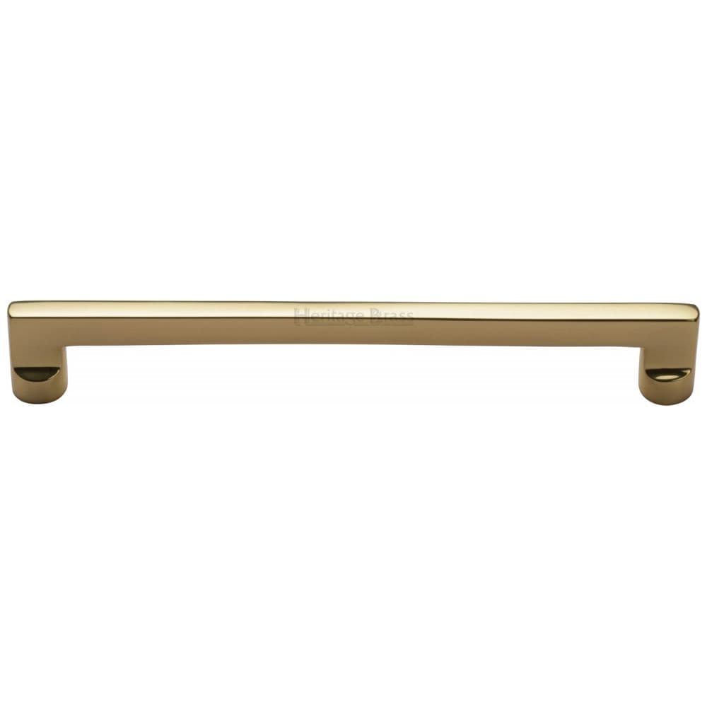Heritage Brass Cabinet Hardware Polished Brass / Cabinet Pull Handles / 203mm c/c Heritage Brass - Cabinet Pull Apollo Design 203mm CTC Polished Brass Finish