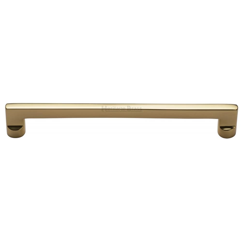 Heritage Brass Cabinet Hardware Polished Brass / Cabinet Pull Handles / 256mm c/c Heritage Brass - Cabinet Pull Apollo Design 256mm CTC Polished Brass Finish