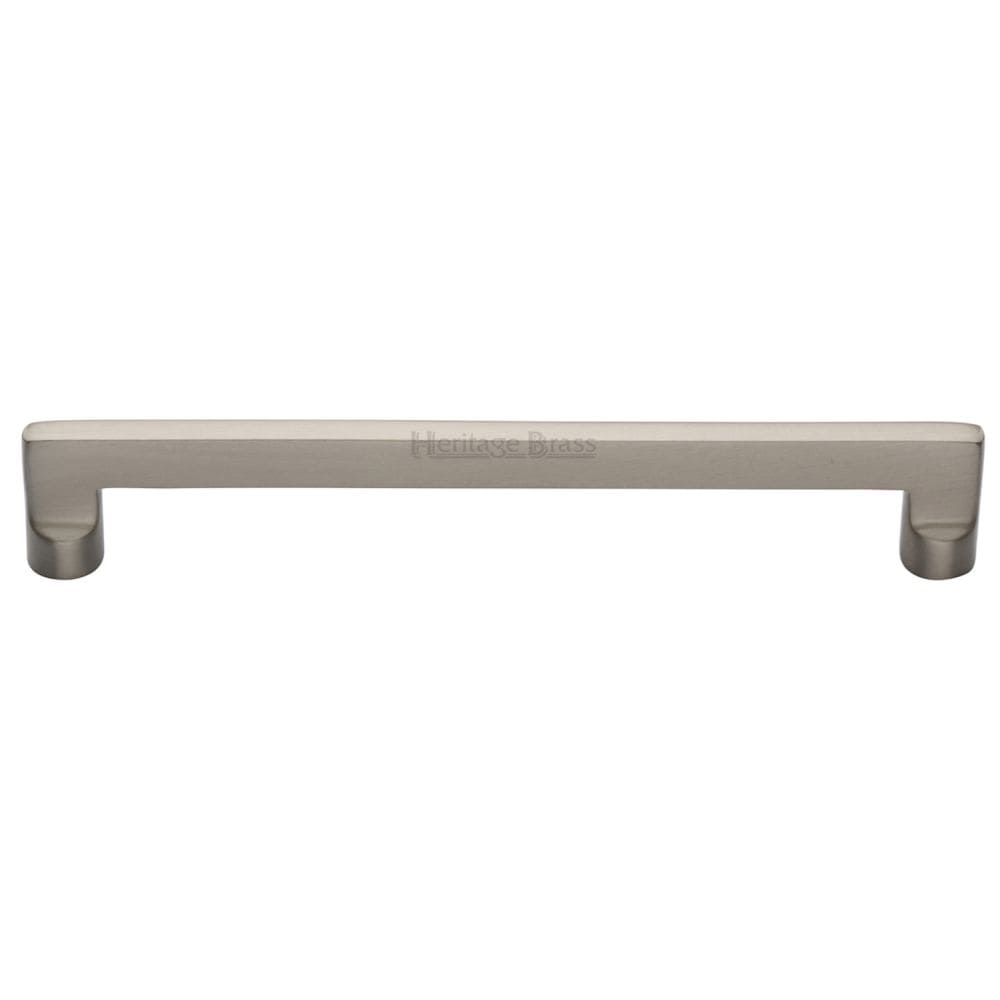 Heritage Brass Cabinet Hardware Satin Nickel / Cabinet Pull Handles / 256mm c/c Heritage Brass - Cabinet Pull Apollo Design 256mm CTC Satin Nickel Finish