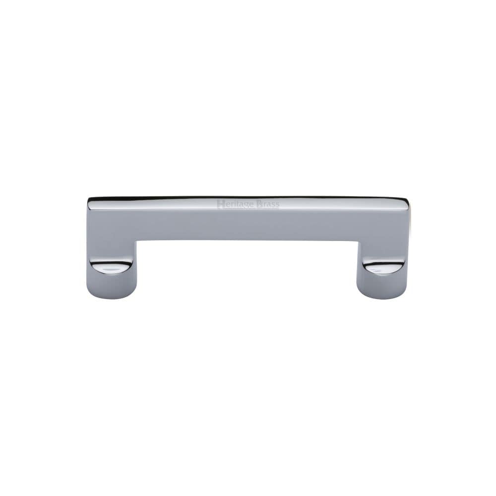 Heritage Brass Cabinet Hardware Polished Chrome / Cabinet Pull Handles / 96mm c/c Heritage Brass - Cabinet Pull Apollo Design 96mm CTC Polished Chrome Finish