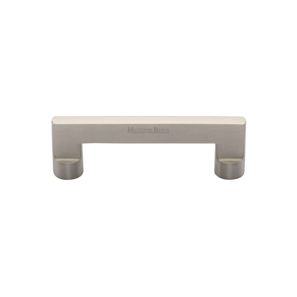 Heritage Brass Cabinet Hardware Satin Nickel / Cabinet Pull Handles / 96mm c/c Heritage Brass - Cabinet Pull Apollo Design 96mm CTC Satin Nickel Finish