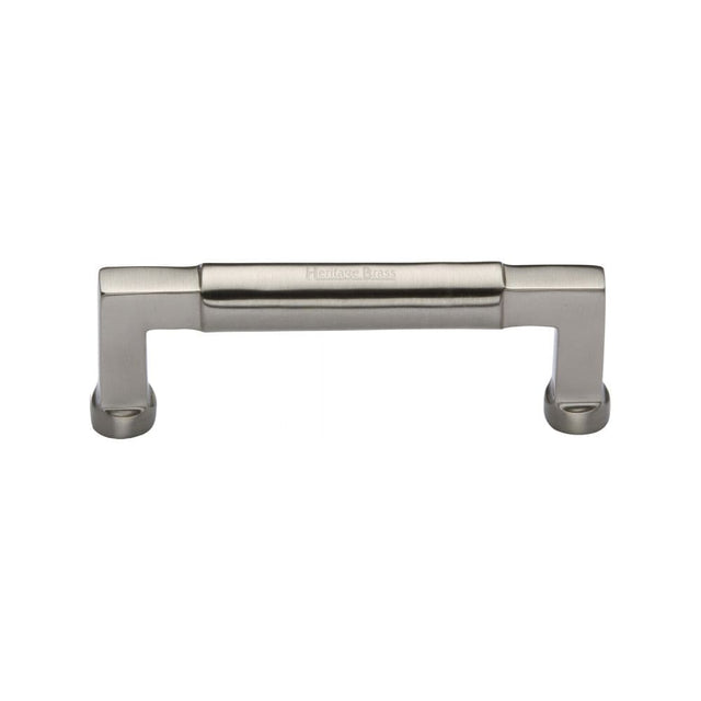 Heritage Brass Cabinet Hardware Satin Nickel / Cabinet Pull Handles / 101mm c/c Heritage Brass - Cabinet Pull Bauhaus Design 101mm CTC Satin Nickel Finish