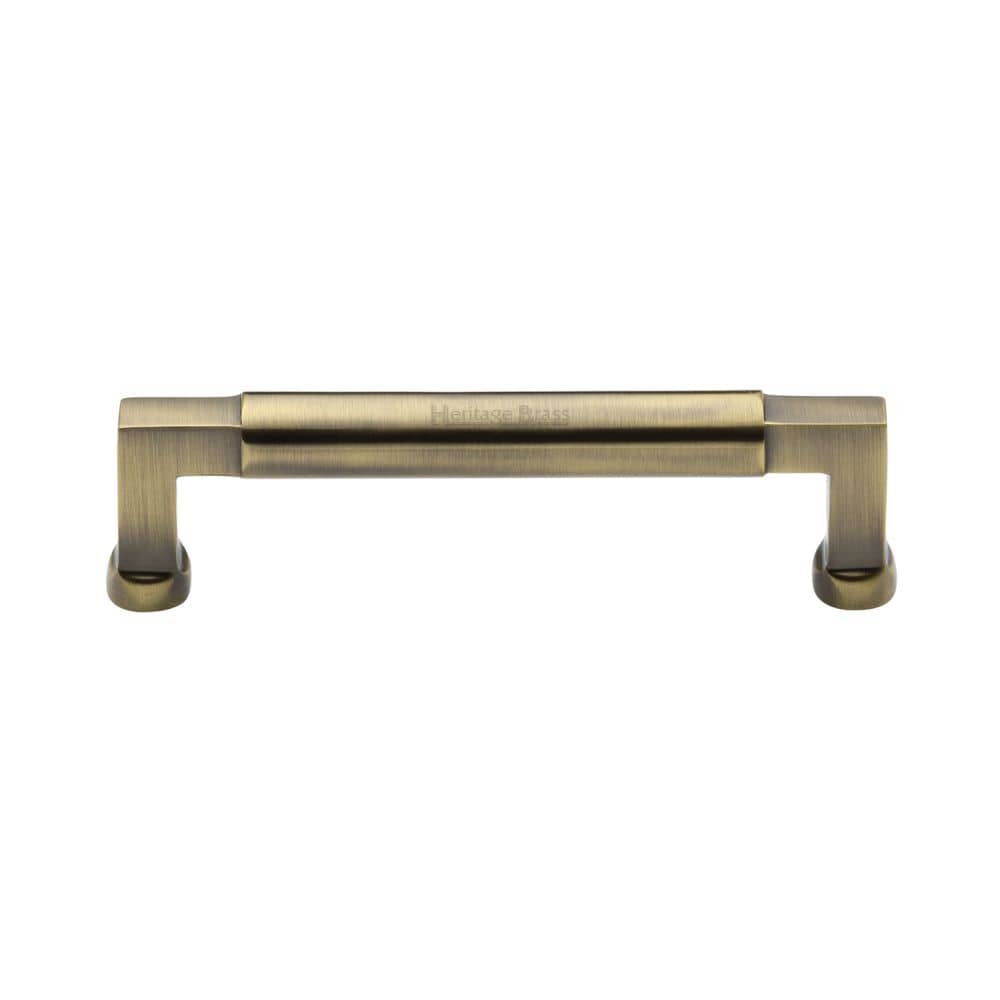 Heritage Brass Cabinet Hardware Antique Brass / Cabinet Pull Handles / 128mm c/c Heritage Brass - Cabinet Pull Bauhaus Design 128mm CTC Antique Brass Finish