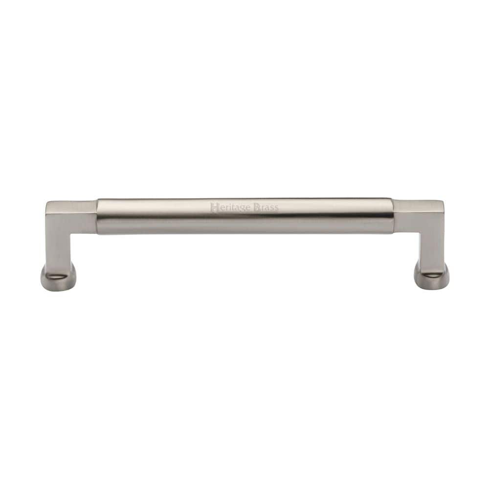 Heritage Brass Cabinet Hardware Satin Nickel / Cabinet Pull Handles / 160mm c/c Heritage Brass - Cabinet Pull Bauhaus Design 160mm CTC Satin Nickel Finish