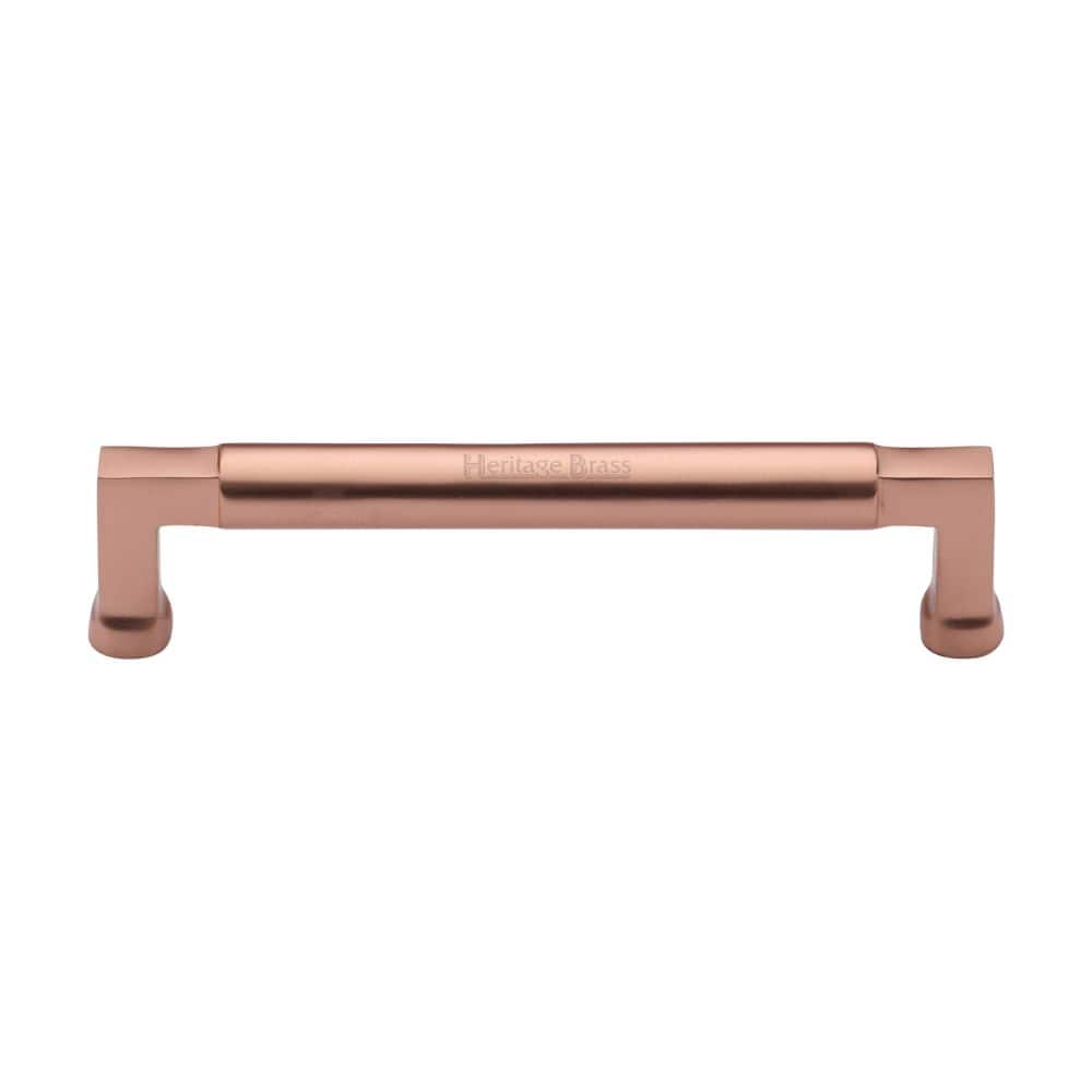 Heritage Brass Cabinet Hardware Satin Rose Gold / Cabinet Pull Handles / 160mm c/c Heritage Brass - Cabinet Pull Bauhaus Design 160mm CTC Satin Rose Gold Finish