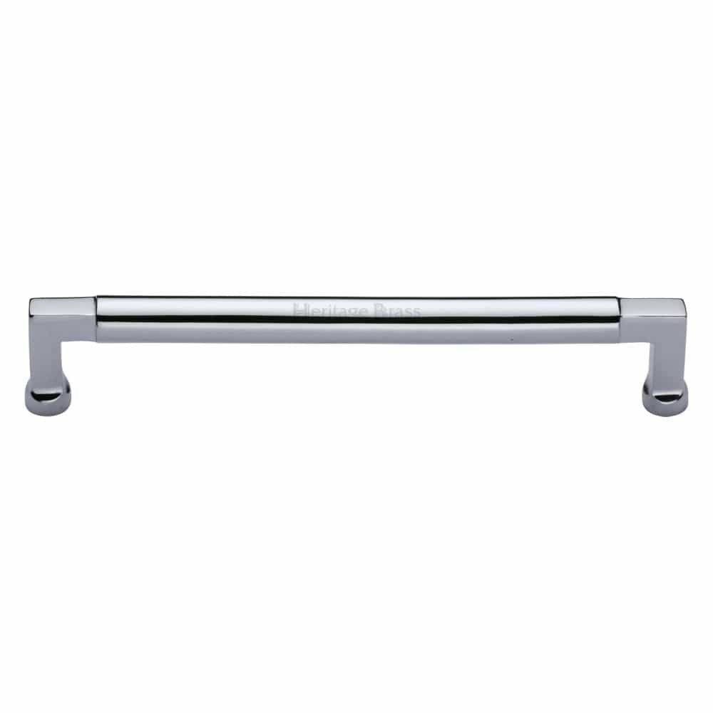 Heritage Brass Cabinet Hardware Polished Chrome / Cabinet Pull Handles / 203mm c/c Heritage Brass - Cabinet Pull Bauhaus Design 203mm CTC Polished Chrome Finish