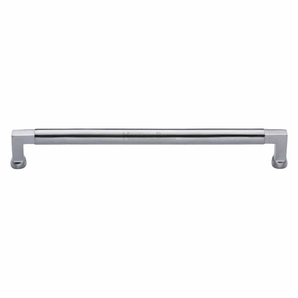 Heritage Brass Cabinet Hardware Satin Chrome / Cabinet Pull Handles / 203mm c/c Heritage Brass - Cabinet Pull Bauhaus Design 203mm CTC Satin Chrome Finish