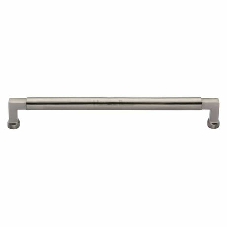 Heritage Brass Cabinet Hardware Satin Nickel / Cabinet Pull Handles / 254mm c/c Heritage Brass - Cabinet Pull Bauhaus Design 254mm CTC Satin Nickel Finish